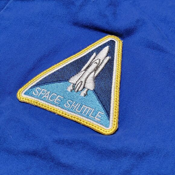 Aeromax NASA Jacket Unisex Medium Astronaut Blue Flight Space Shuttle Travel - Picture 6 of 8